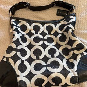 Coach Madison Op Art Phoebe Signature Shoulder Bag